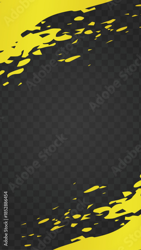 格子柄の背景画像 ゴールドと黒のグラデーション背景イラスト　和柄