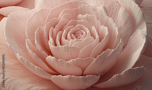 Close up of elegant light pink rose blossom for wedding and romantic themes
