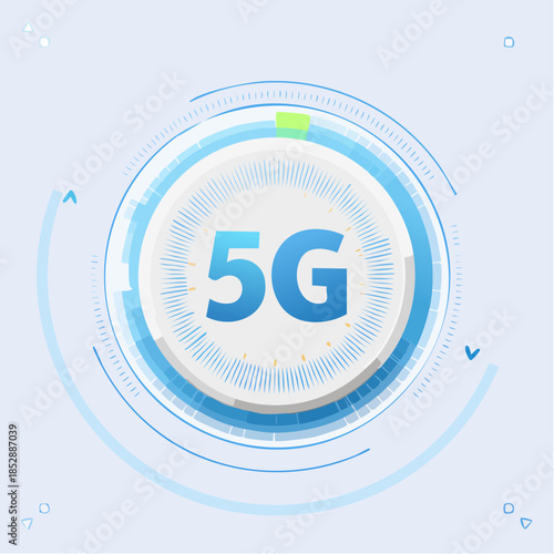 5G network wireless technology. Fifth generation of mobile internet. 5g technology, background and banner design.