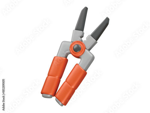 welding pliers icon 3d illustration render