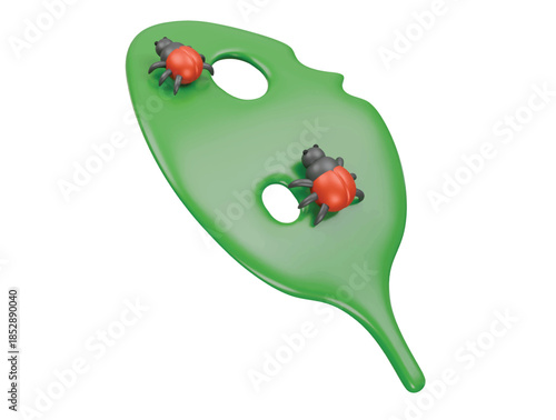pest icon 3d illustration render