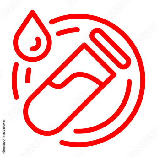 Blood Sample Cup Laboratory Icon