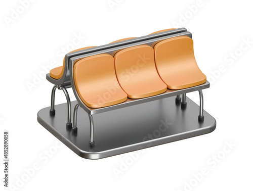 waiting room icon 3d illustration render