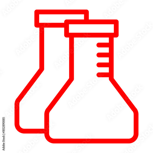 Glass Measuring Cup Laboratory Icon	