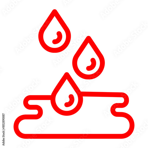 Blood Drops Medical Icon