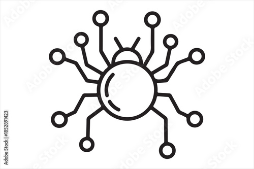 Illustration of a viral particle