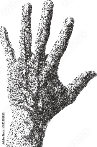 Zombie vintage y2k stipple art, undead halftone stipple brutalist retro vector png with transparent background, decay 2000s aesthetic photocopy effect tattoo