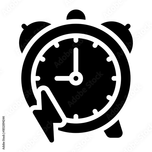 fast time glyph icon