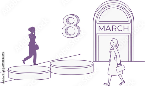 Empowerment and women's rights on international women's day