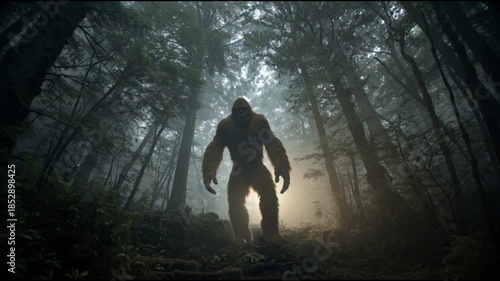 Silhouette of a Bigfoot