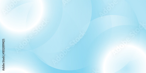 Minimalist banner background, pastel colorful, Light Blue gradations. Circle effect style geometric, abstract background modern arts