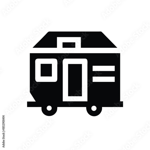Tiny House Silhouette Icon