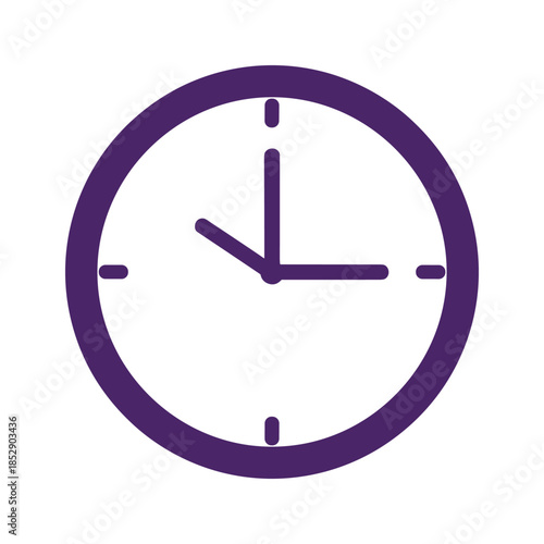 Purple clock icon