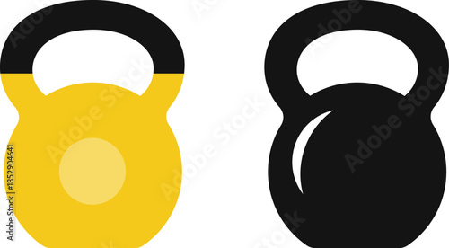 Kettlebell, sports equipment, kettlebell sport, dumbbell. Vector, cartoon illustration, poster, postcard. Vector