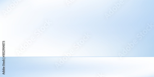 Blue abstract studio room. Limbo light background. Abstract 3d backdrop for product presentation. Minimal wall scene abstract simple modern