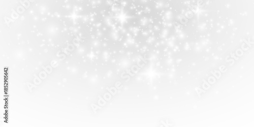 Soft dust particles shimmer sparkle flare stardust. Snow drifts gently while starburst spray with light particle splash. Cold winter snow enhances floating sparks, glitter confetti effect vector png