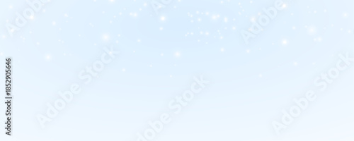 Sparkling dust particles, soft light flare float among falling snow. Snowflakes stardust spray, glitter splash, bokeh glow. Winter snow cold sparkle, magical sparks particle effect vector png.