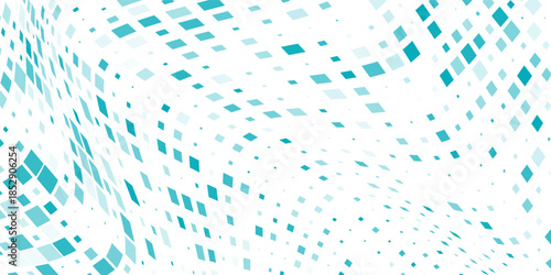 Abstract Gradient Blue Color Halftone Background Staggered Dots Pattern Modern Abstract Design Art