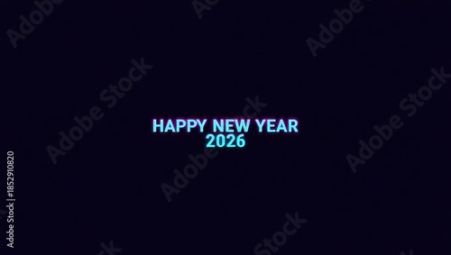 abstract new year background with glowing lights