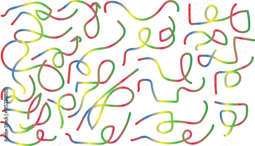 Abstract colorful alphabet background vector illustration