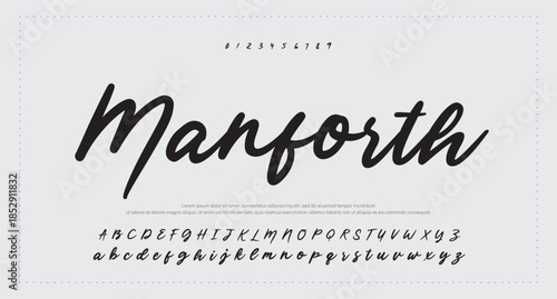 Signature script lettering font 