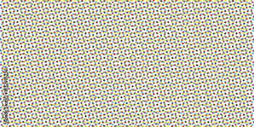 A seamless blue binary code background featuring a geometric pattern of vector dots and circles for an abstract digital wallpaper design.