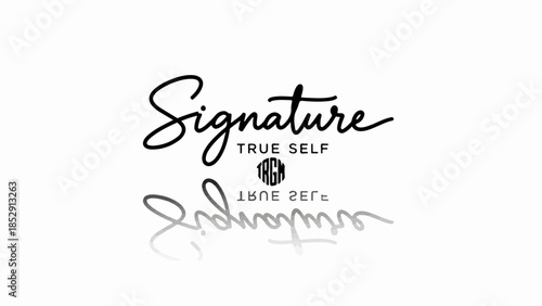 Elegant handwritten signature symbolizing personal identity and authenticity