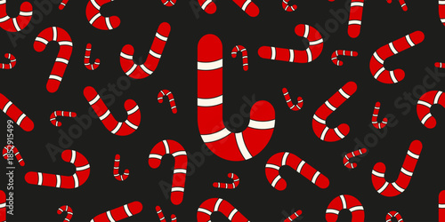 Candy vector seamless pattern template design. Christmas Candy Cane Wrapping paper. Perfect Wrap paper layout. EPS 10