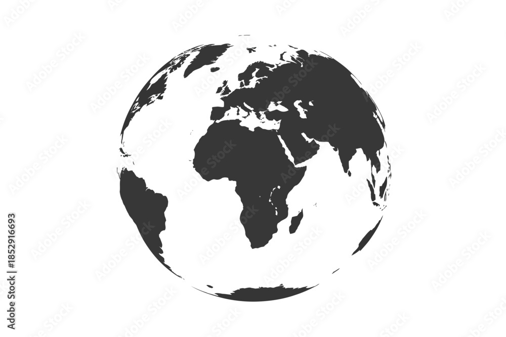 Obraz premium A graphic representation of the planet Earth viewed from space.