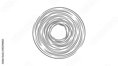 A 3d render of a black and white spiral staircase creates a silver metal steel texture pattern with a light swirl curve and tech space tunnel design