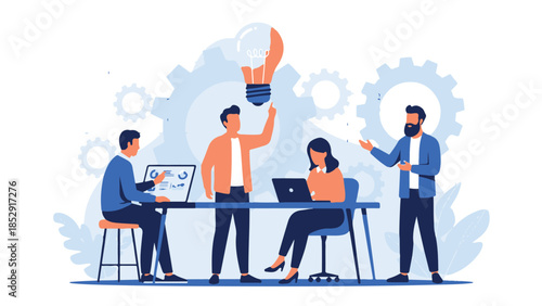  Business Team Collaboration and Idea Generation.