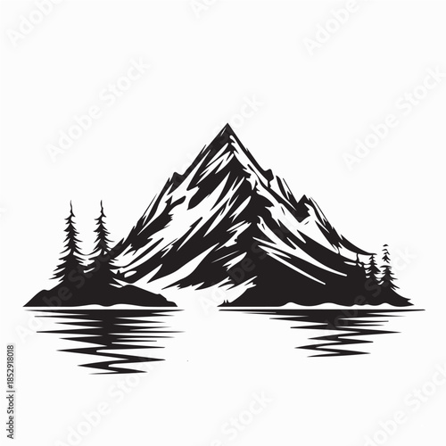 Mountain Outdoor Adventures Logo Designs Vector on White Background