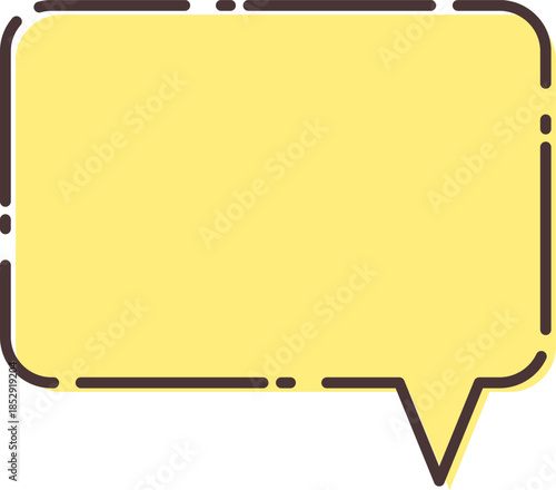 シンプルなオレンジ色の吹き出し