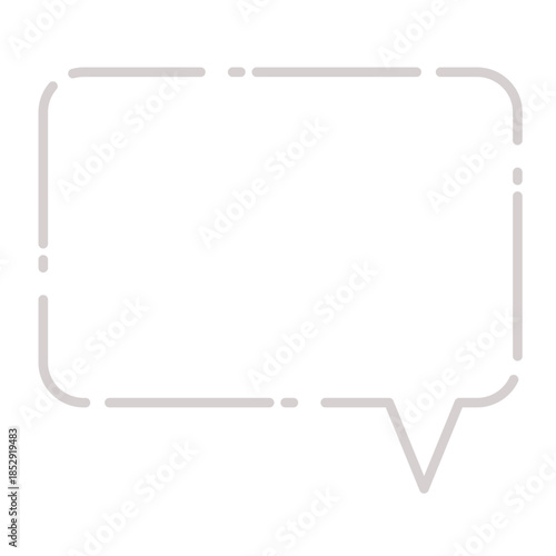 シンプルな白色の吹き出し