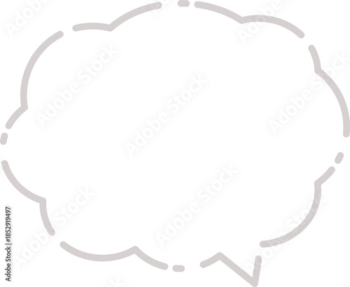 シンプルな白色の吹き出し