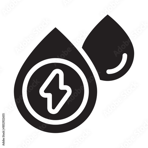 Hydropower Solid Icon