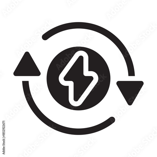 Renewable Energy Solid Icon