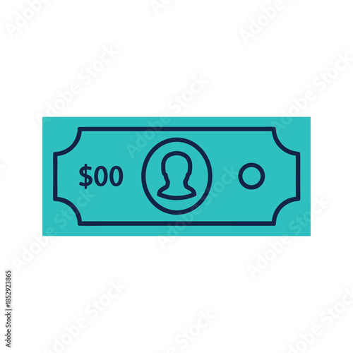 Zero Dollar Bill Icon