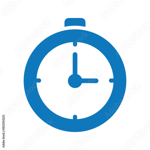 Blue stopwatch icon