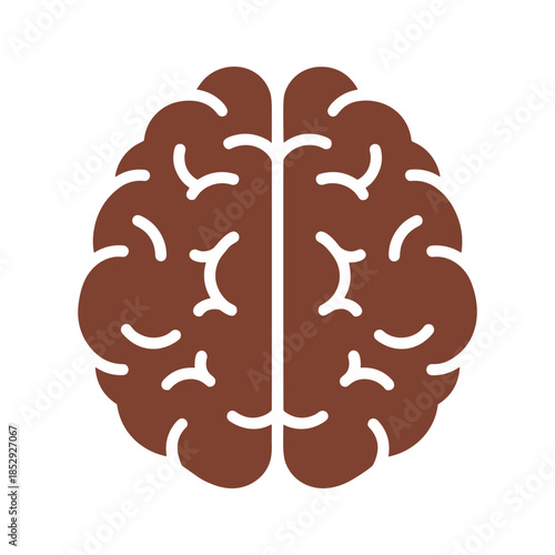 Human Brain Icon Illustration