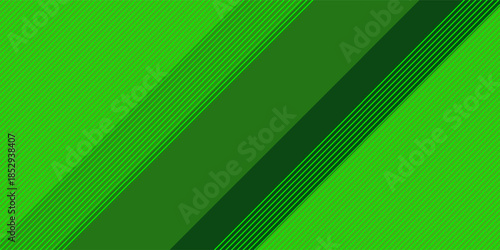Abstract green sporty background template vector with shiny lines and lights. Green background with strong pattern design.Eps10 vector