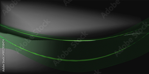 Soft green light background design with luxury gold effect elements.dark background