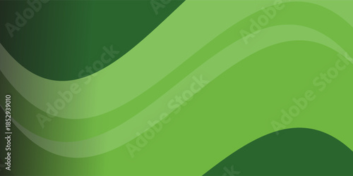 Abstract green wavy background. Ilustration vector EPS 10