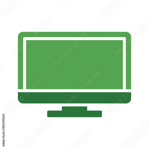 Green Computer Monitor Icon