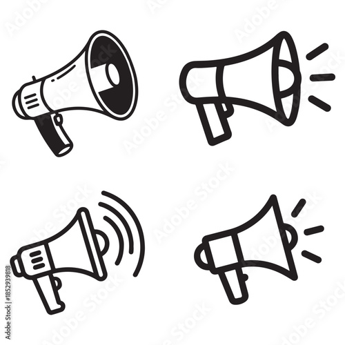 Megaphone icon vector
