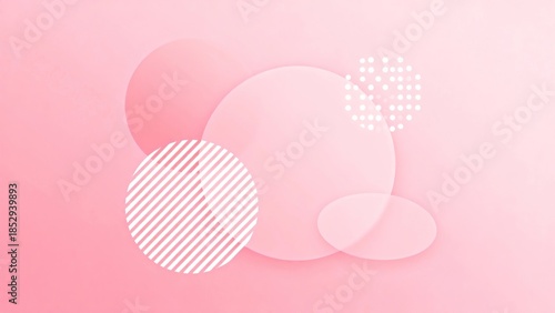 Pink abstract circles background