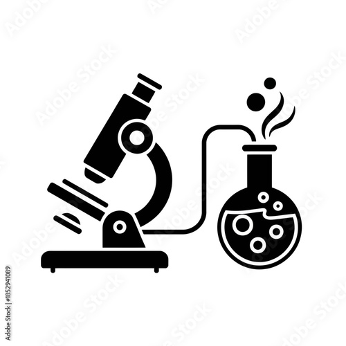 microscope, flask, bubbling, science, laboratory, experiment, chemistry, biology, research, lab, equipment, scientific, beaker, bubbles, analysis, discovery, test, tube, education, study, investigatio