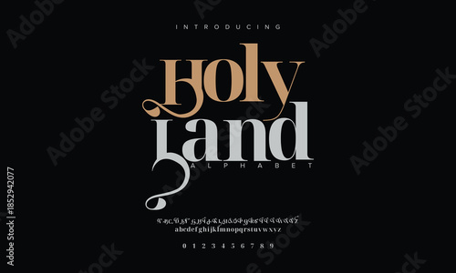 Modern luxury beauty font alphabet logo. Typography beautiful minimal elegant classic letter serif fonts fashion wedding vintage retro logos. vector illustration