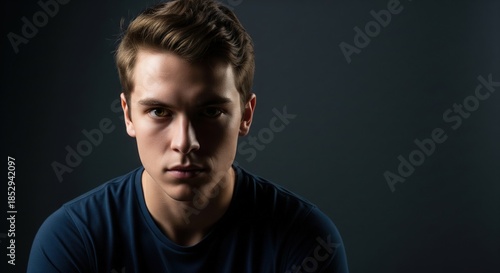 Serious Focused Person Before Starting Important Work