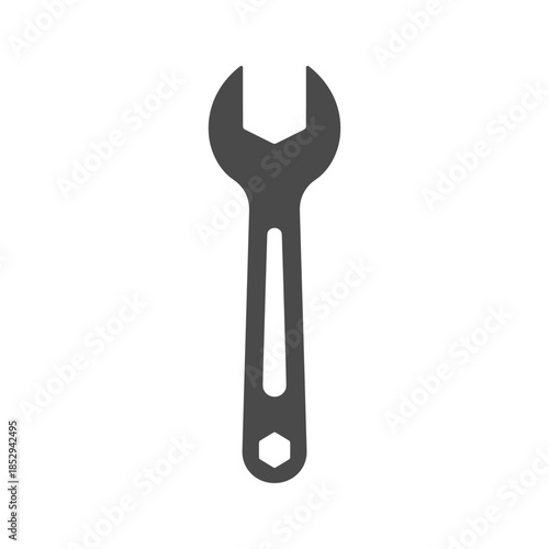 Adjustable Wrench Icon Simple Design